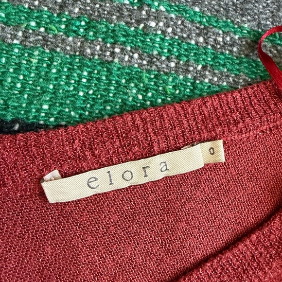 Red Lace-Up Sweater - Picture 5 of 7